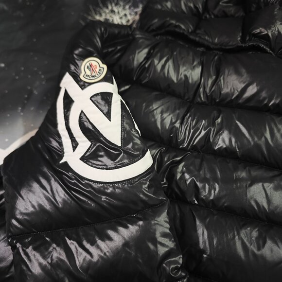 Moncler Black Hooded Down Jacket - Picture 6 of 10